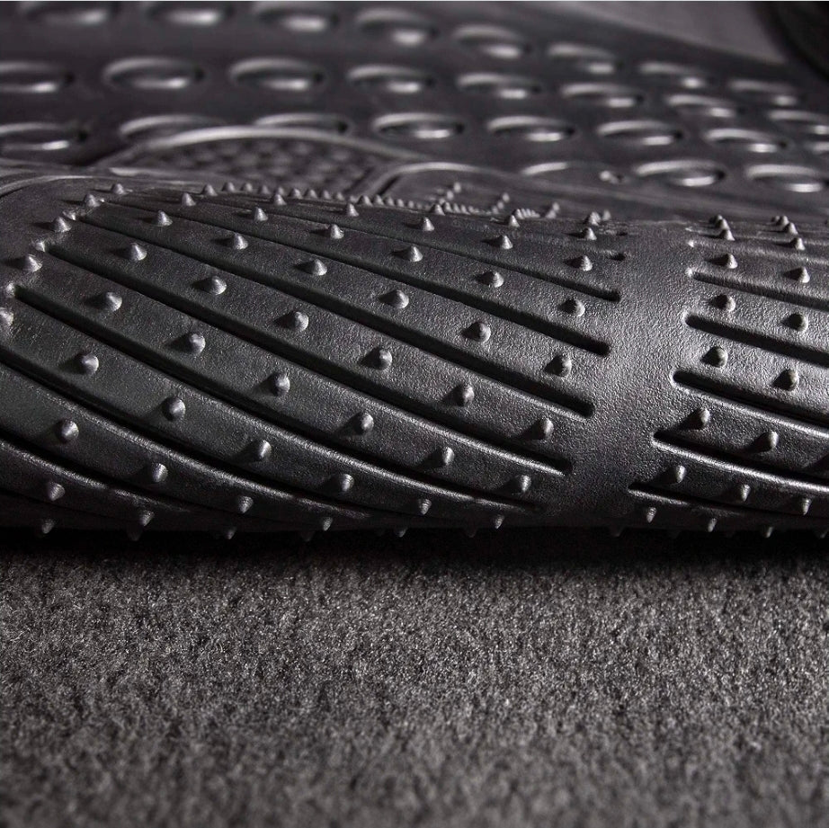Car Floor Mats - Heavy-Duty Rubber Floor Mats for Cars, Universal Fit Rear Set, Trimmable Automotive Floor Mats, ClimaProof Floor Mats For Most Sedan, SUV, Truck Floor Mats Gray