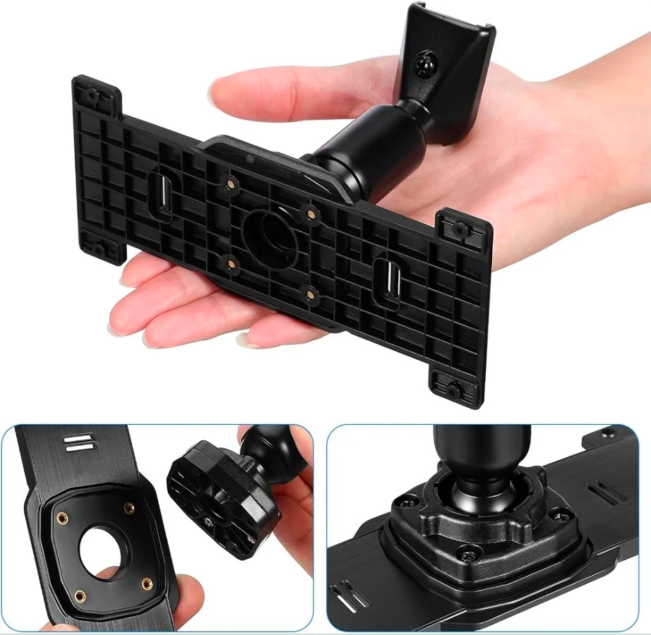 1 Set Dash Cam Mirror Mount Rear View Mirror Back Plate Panel Car Rear View Camera Mount Kit for 5.5" - 12" Rearview Mirror Dash Cams