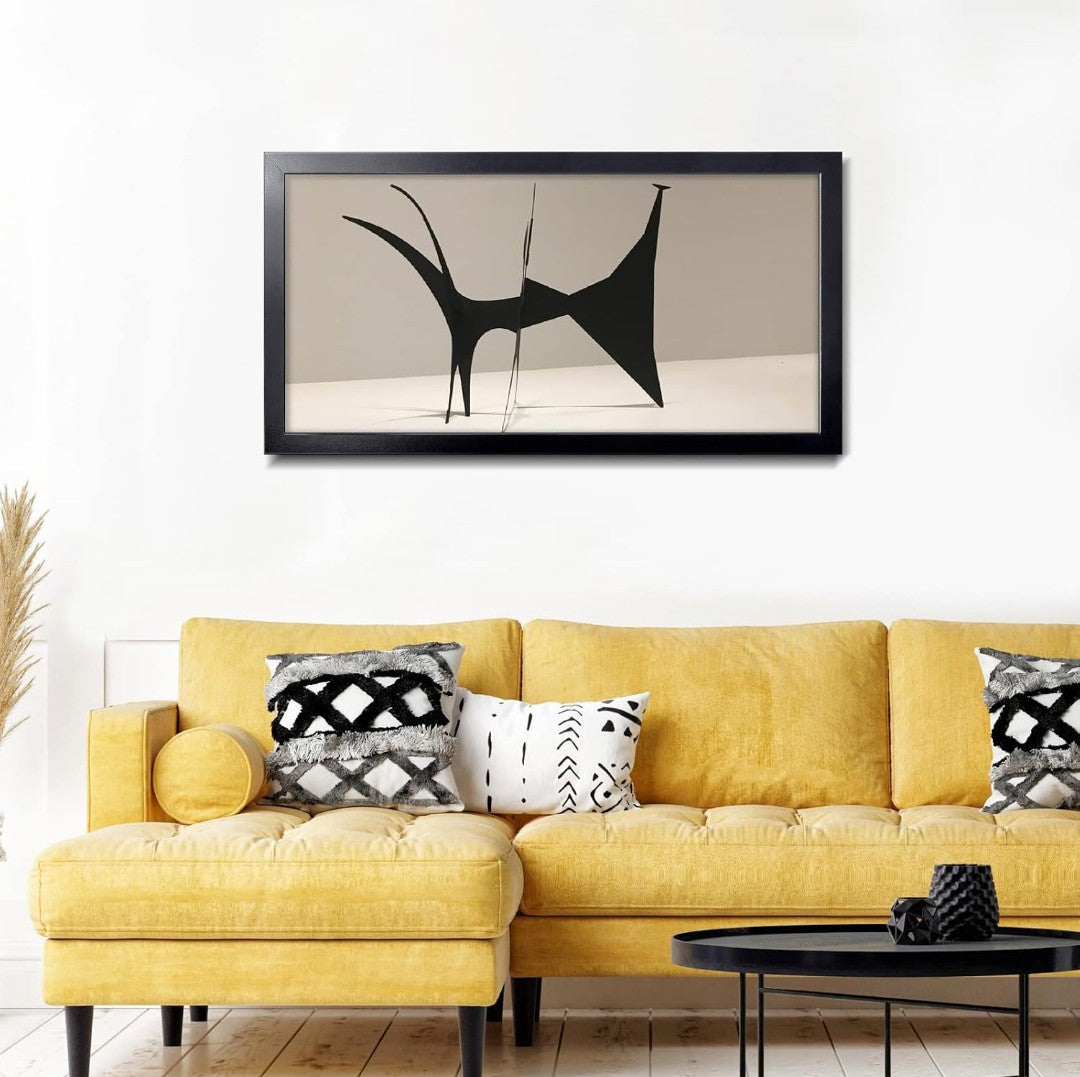 16x32 Black Panoramic Picture Frame – Classic Minimalist Wall Art