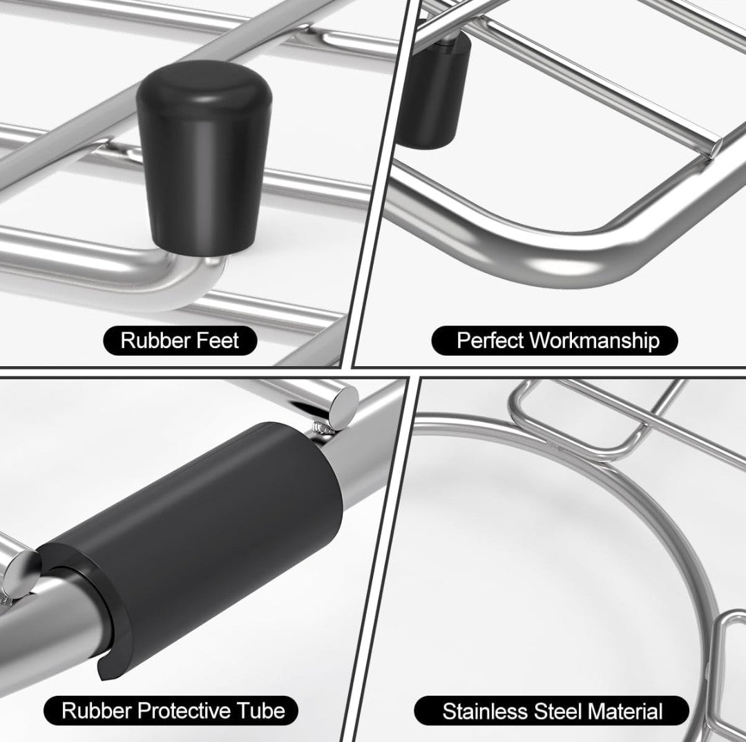 29.5" x 15.56" Stainless Steel Sink Bottom Grid | Centered Drain