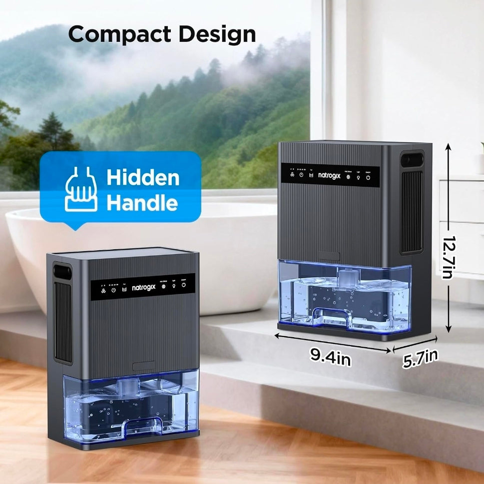 106 OZ Large Capacity Dehumidifier for Home, 1000 Sq. Ft. Coverage
Quiet Portable Dehumidifier for Basement Bedroom Bathroom RV with Auto Shut Off, Timer, Sleep Mode, 7 Color LED Light, Black