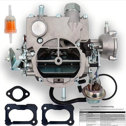 2 Barrel Carburetor for Rochester 2GC Chevy 5.7L 350Cu 6.6L 400Cu Chevrolet Carb Small Block Engines 1975-1980 C10 C20 C30 C50 G10 P30 Bel Air Chevelle Corvette Automatic Choke,Large Base