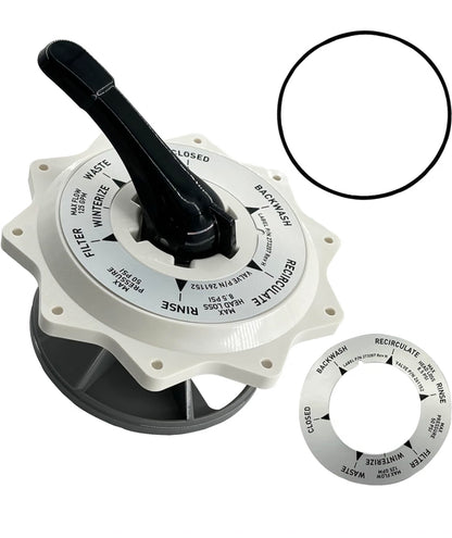 270067 2-Inch Top Valve Assembly 261055 261152
Replacement for Hiflow Top and Side Mount Pool Spa Multiport Valve 261055 261152