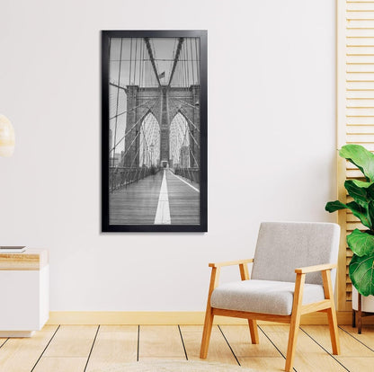 16x32 Black Panoramic Picture Frame – Classic Minimalist Wall Art