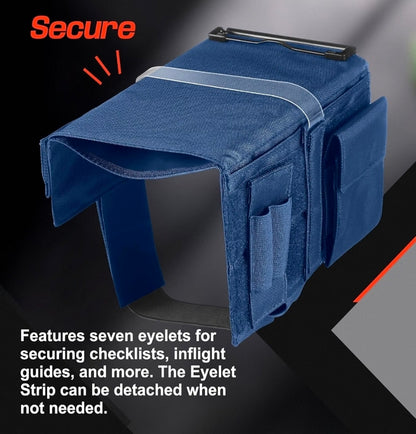 Reversible Kneeboard Pilot Classic Clipboard and Pen Holder, Blue
Aviation Flight Organizer, Storage Pockets and Padded Knee Rest for Cockpit Use, Secure Clip Holds Navigation Charts