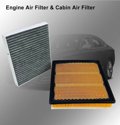 22753242 23393247 Engine and Cabin Air Filter Set Fit For Cadillac Chevy
Fit For 2013-2019 Cadillac XTS 3.6L, 2014-2020 Chevy Impala 3.6L, Replace 13356914 13356916 13508023 22743911 23135671