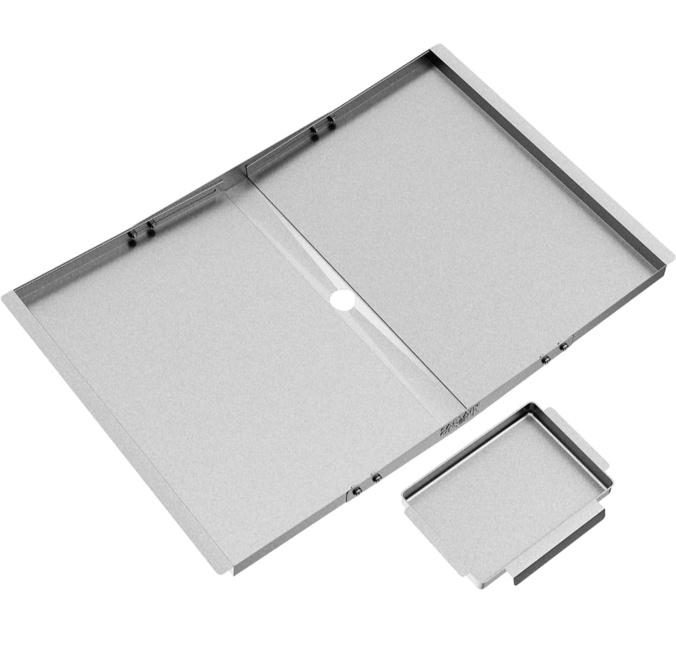 Grease Tray with Catch Pan - Dyna Glo Grill Replacement Parts (24"-30")
Universal Drip Pan for 4/5 Burner Gas Grill Models from Dyna Glo, Nexgrill, Expert Grill, Kenmore, BHG and More (24"-30")