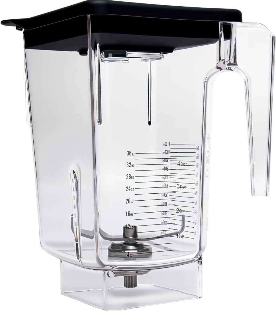 72 oz Blender Replacement Jar Compatible with Blendtec Blenders, BPA-Free Container with Lid and Stainless Steel Blade Assembly, Ideal for Home Kitchens, Smoothies, Cafés and Commercial Use