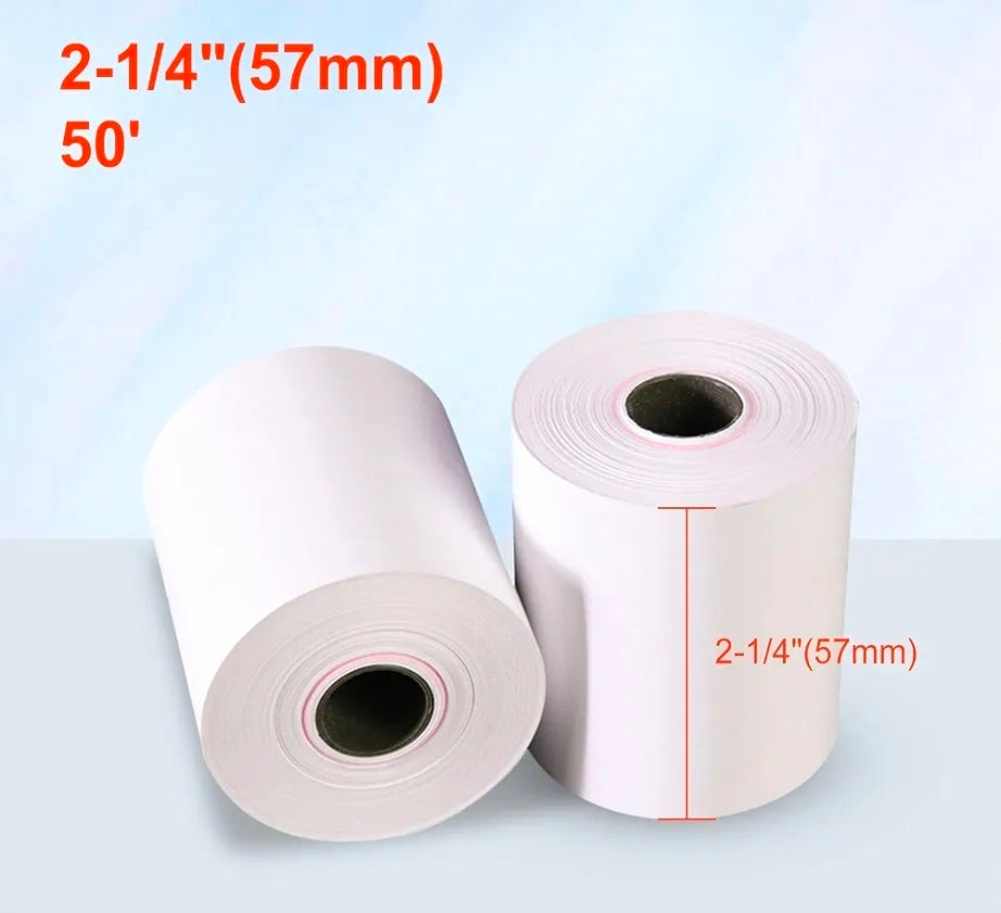 2 1/4" x 85' Thermal Paper Receipt Rolls, POS/Cash Register Receipt Paper, Fits All Credit Card Terminals (50 Rolls)