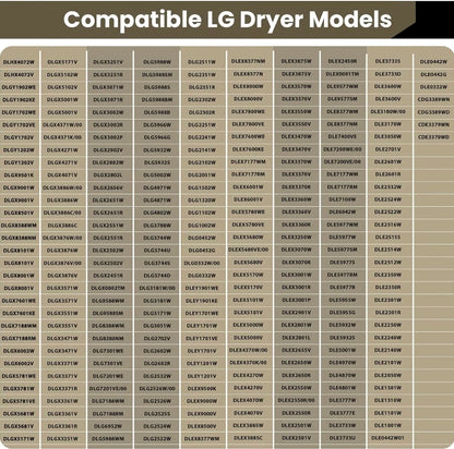 Upgraded Dryer Roller Kit for LG Kenmore Dryer Parts, Dryer Repair Kit Include 4581EL2002L Dryer Rollers, 4561EL3002A Dryer Idler Pulley, 4400EL2001F Dryer Belt Compatible with DLE3733W DLE3777W
