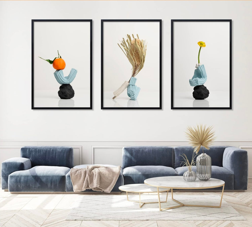 22.375 x 34 Poster Frame 3 Pack, Black for Horizontal or Vertical Wall Mounting, Sturdy and Scratch-proof
