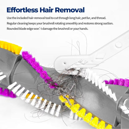 Brush Roll&2Belts Kit for Bissell CleanView Swivel Rewind Vacuums Fits 2252 2253 2254 2256 2258 2259 2260 2316 2486 2487 2488 2489 3195 3196 3197 3197A 3198 3198A Replace Parts 1604545 1600159 1611230