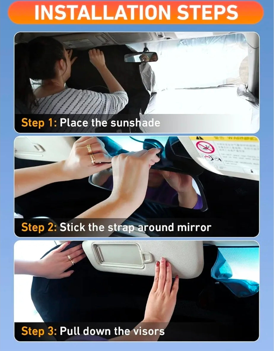 Windshield Sunshade Compatible for Mazda 6 2014-2019 2020 2021