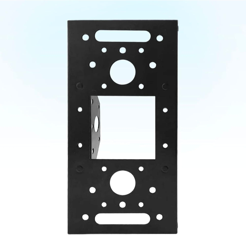 Mailbox Adapter Plate with Mounting Board fits for Most Mailboxes
with bolt and nut .Black powder coating, resistant to corrosion, Easy to install, secure, and highly weather-resistant.