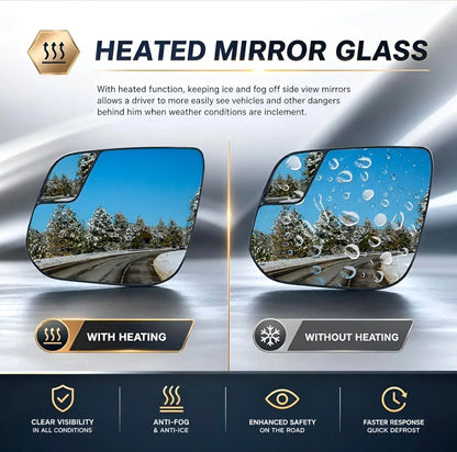 Heated Mirror Glass Compatible with 2015-2022 Colorado/Canyon Left
Compatible with Colorado/Canyon. Left Driver heated glass with holder, with convex spotter; no electronic BSM.