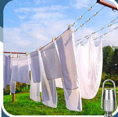 2 Pcs Clothesline Tightener with 2 Pcs Aluminum Rope Separator
Rope Tensioner for Outdoor Indoor Laundry, Pulley Spreader Accessories, Adjustable Tension Fixing, Backyard Patio Balcony