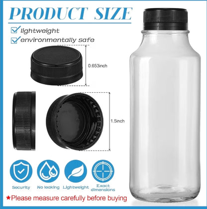 100 Pcs 38 mm Caps for Empty Juice Bottles, Tamper Seal Lids, Black
Plastic Bottle Caps Container Lids Bottle Caps, for Crafts DIY, 4, 8, 12, 16, and 32 oz Containers