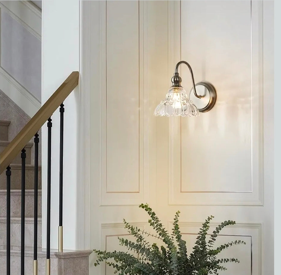 Brushed Nickel Wall Sconce Bathroom Wall Light Fixtures Modern Vanity Lights for Bathroom Bedroom