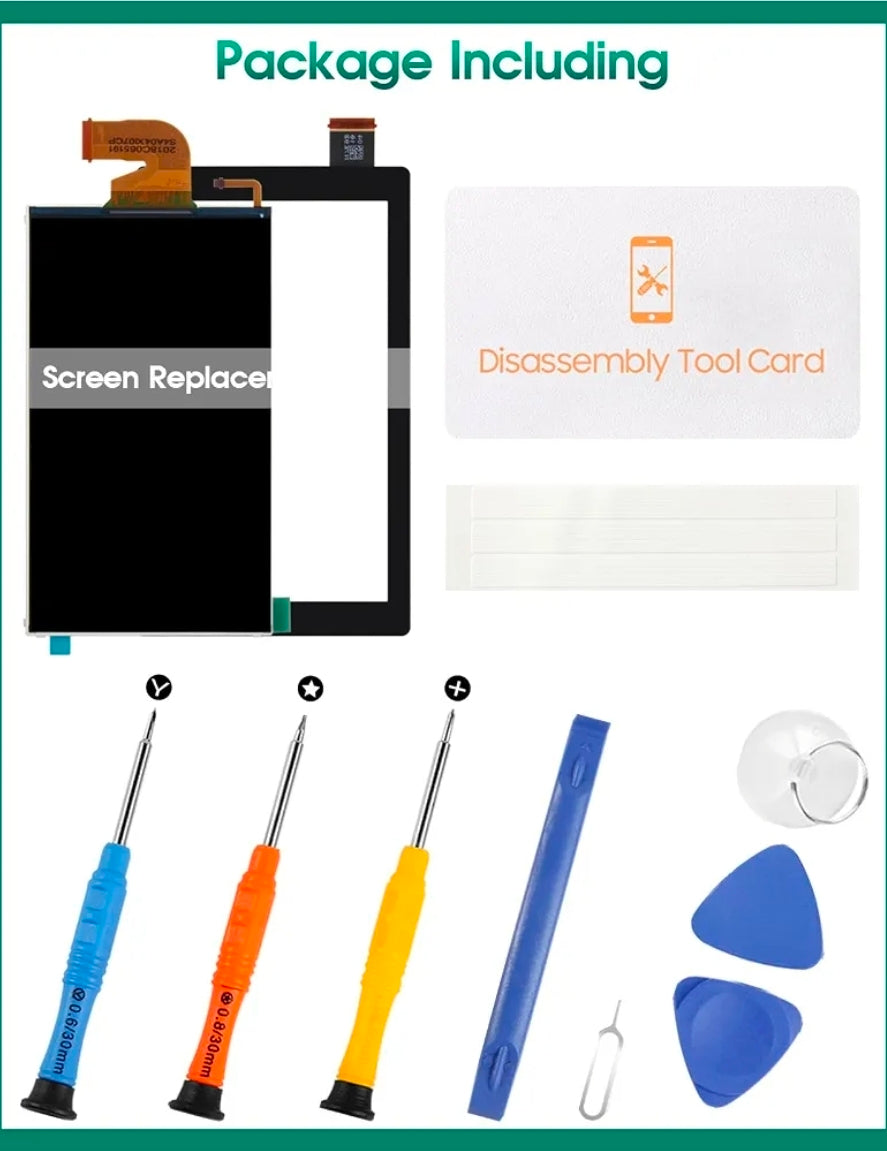 Replacement for Nintendo Switch Screen Replacement HAC-001(-01) LCD Display Panel and V2 Touch Digitizer Screen Panel(V2 HAC-001(-01) Touch+LCD)