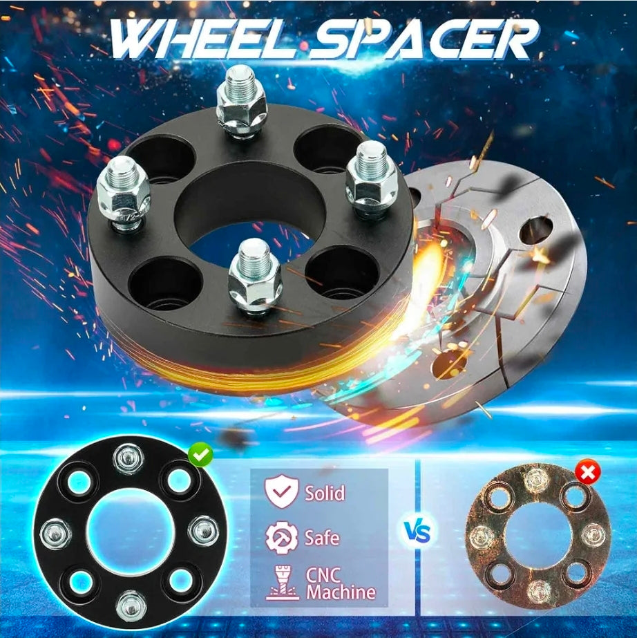 4x4 Wheel Spacers 1.5in Wheel Adapters Forged 4 Lug fit for Golf Cart EZ GO Club Car 62mm Bore with 1/2" x 20 Studs 4pcs