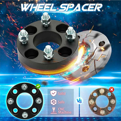 4x4 Wheel Spacers 1.5in Wheel Adapters Forged 4 Lug fit for Golf Cart EZ GO Club Car 62mm Bore with 1/2" x 20 Studs 4pcs