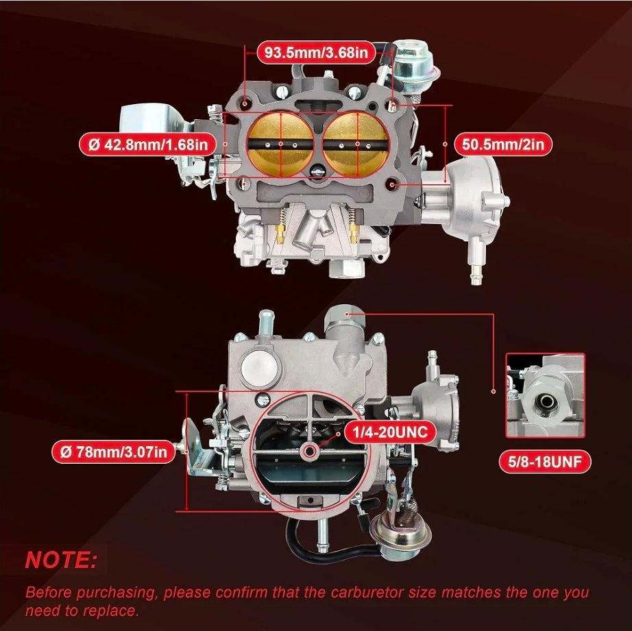 2 Barrel Carburetor for Rochester 2GC Chevy 5.7L 350Cu 6.6L 400Cu Chevrolet Carb Small Block Engines 1975-1980 C10 C20 C30 C50 G10 P30 Bel Air Chevelle Corvette Automatic Choke,Large Base