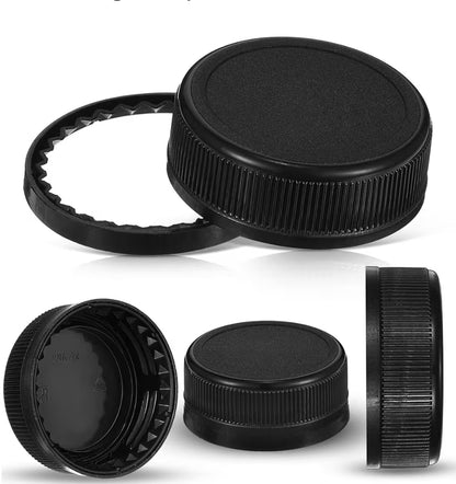 100 Pcs 38 mm Caps for Empty Juice Bottles, Tamper Seal Lids, Black
Plastic Bottle Caps Container Lids Bottle Caps, for Crafts DIY, 4, 8, 12, 16, and 32 oz Containers