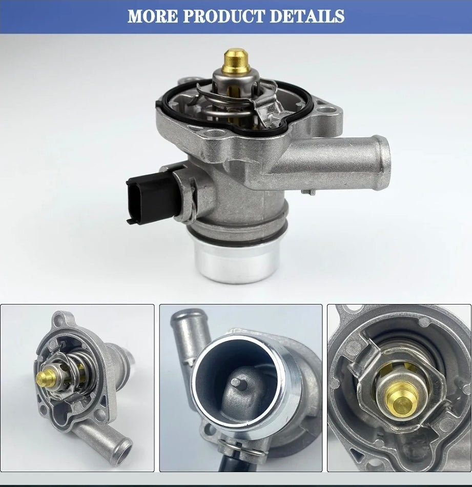 Aluminium Coolant Thermostat Housing Assembly Fit for Chevy 1.4L
Compatible with 2011-2020 Chevy Cruze Limited Sonic Trax, Buick Encore, Sensor & O-ring, Replace 25200455 55593034 902-808