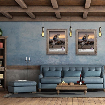 Rustic Barnwood Picture Frames - Natural Reclaimed Solid Wood, Farmhouse Design - Horizon Endless