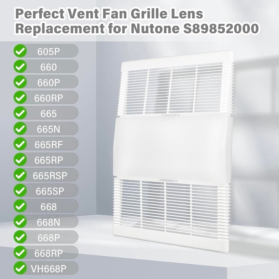 Broan Nutone Replacement Parts: Ventilation Fan Cover & Grille for Exhaust Fans - Horizon Endless