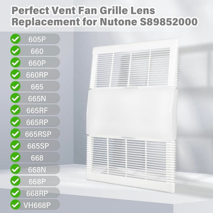 Broan Nutone Replacement Parts: Ventilation Fan Cover & Grille for Exhaust Fans - Horizon Endless