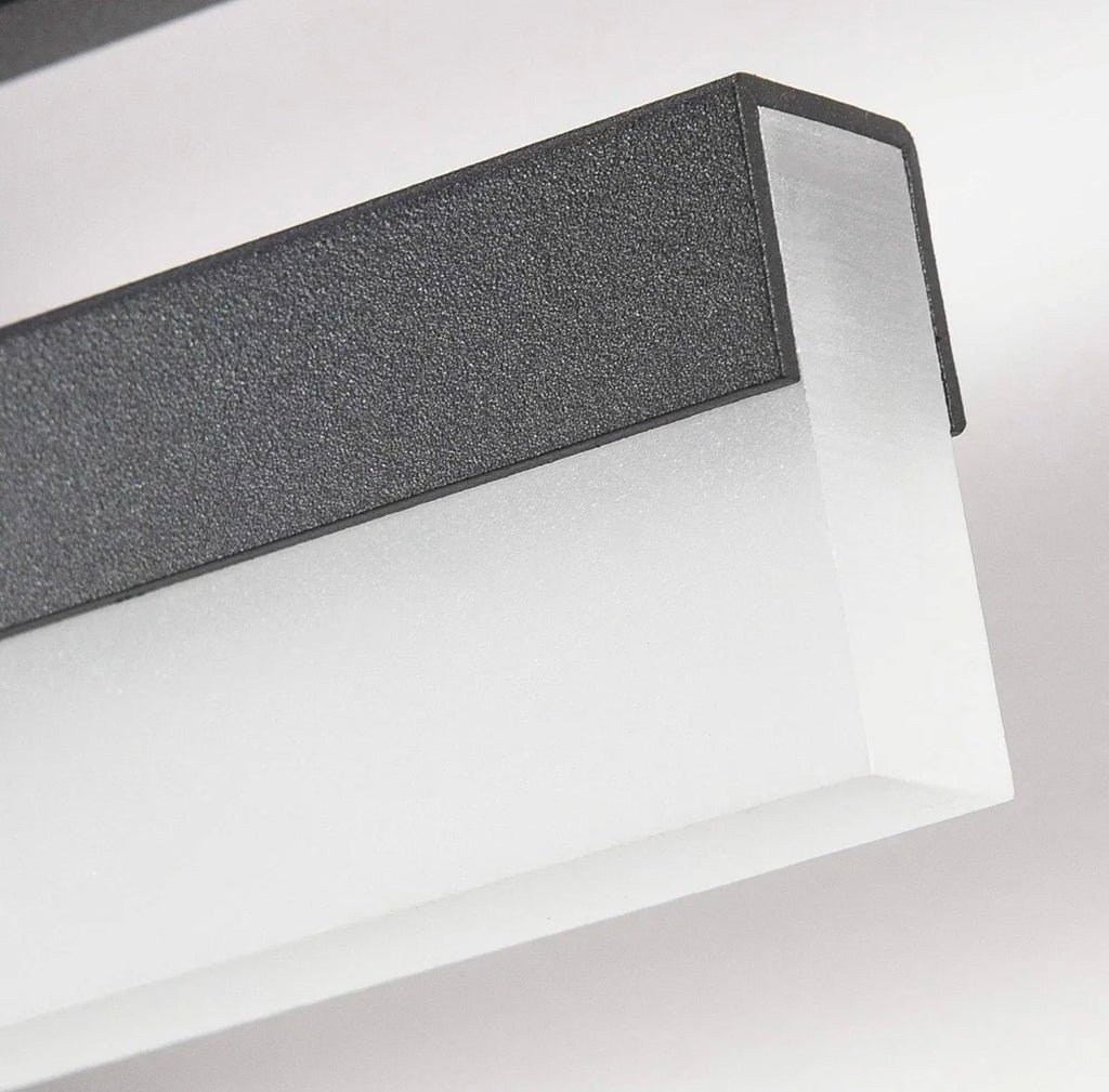 Sleek 48" Dimmable Black Vanity Light LED Modern Bath Lighting - Horizon Endless