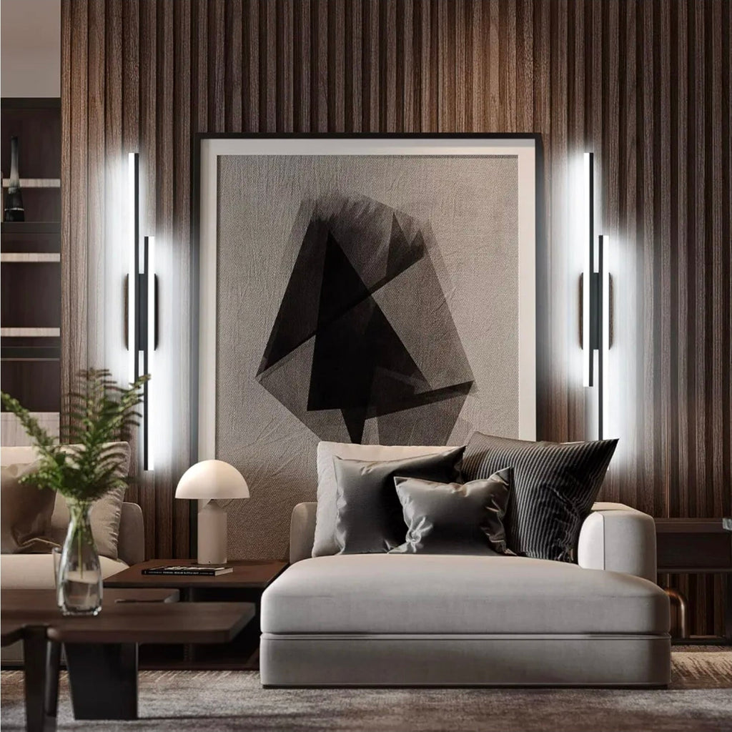 Sleek 48" Dimmable Black Vanity Light LED Modern Bath Lighting - Horizon Endless