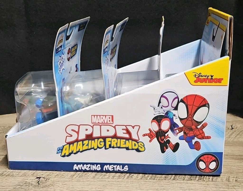 Spidey and His Amazing Friends 4 Pack Die Cast Vehicles Marvel Toys With Display - Horizon Endless