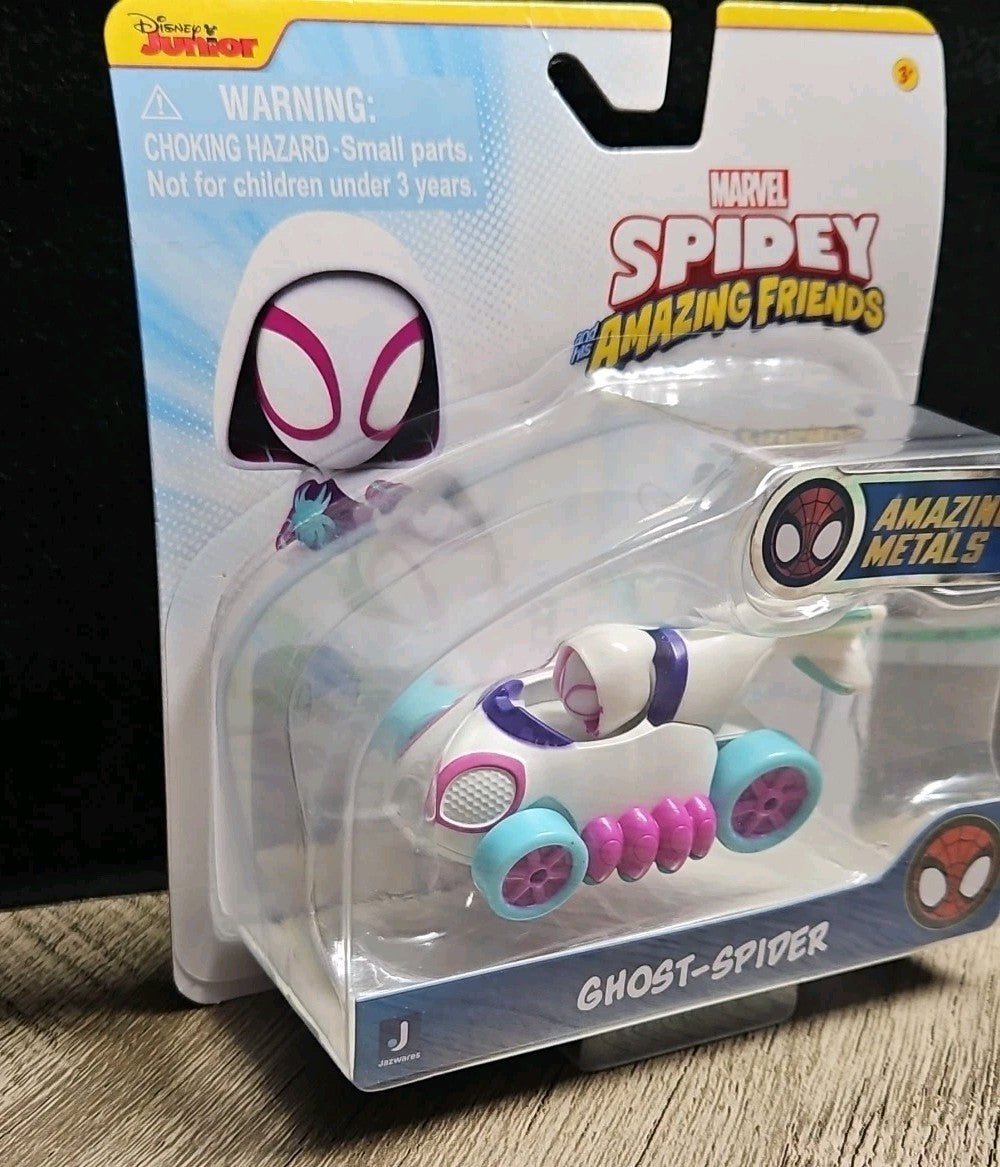 Spidey and His Amazing Friends 4 Pack Die Cast Vehicles Marvel Toys With Display - Horizon Endless