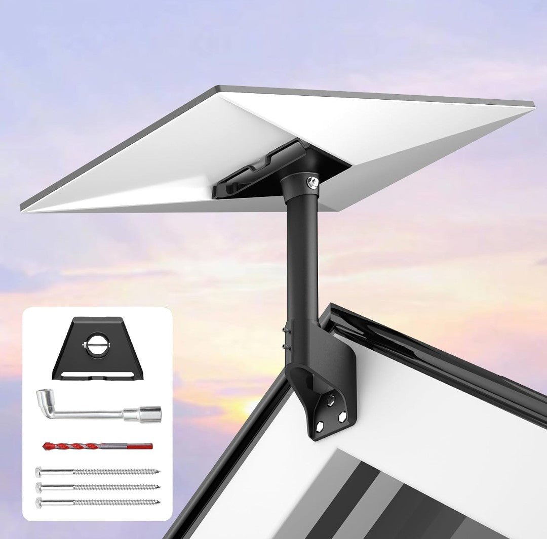 Starlink Gen 4/4X/V3 Roof & Wall Mount Kit, 360° Rotatable Adjustable Mount for Starlink Standard Dish - Horizon Endless
