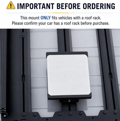 Starlink Mini Roof Rack Mount for T‑Slot & T‑Track Crossbars – Secure Low‑Profile Installation - Horizon Endless