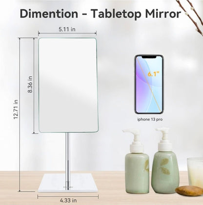 Adjustable Chrome Tabletop Magnifying Vanity Makeup Mirror - Perfect Gift for Her! - Horizon Endless