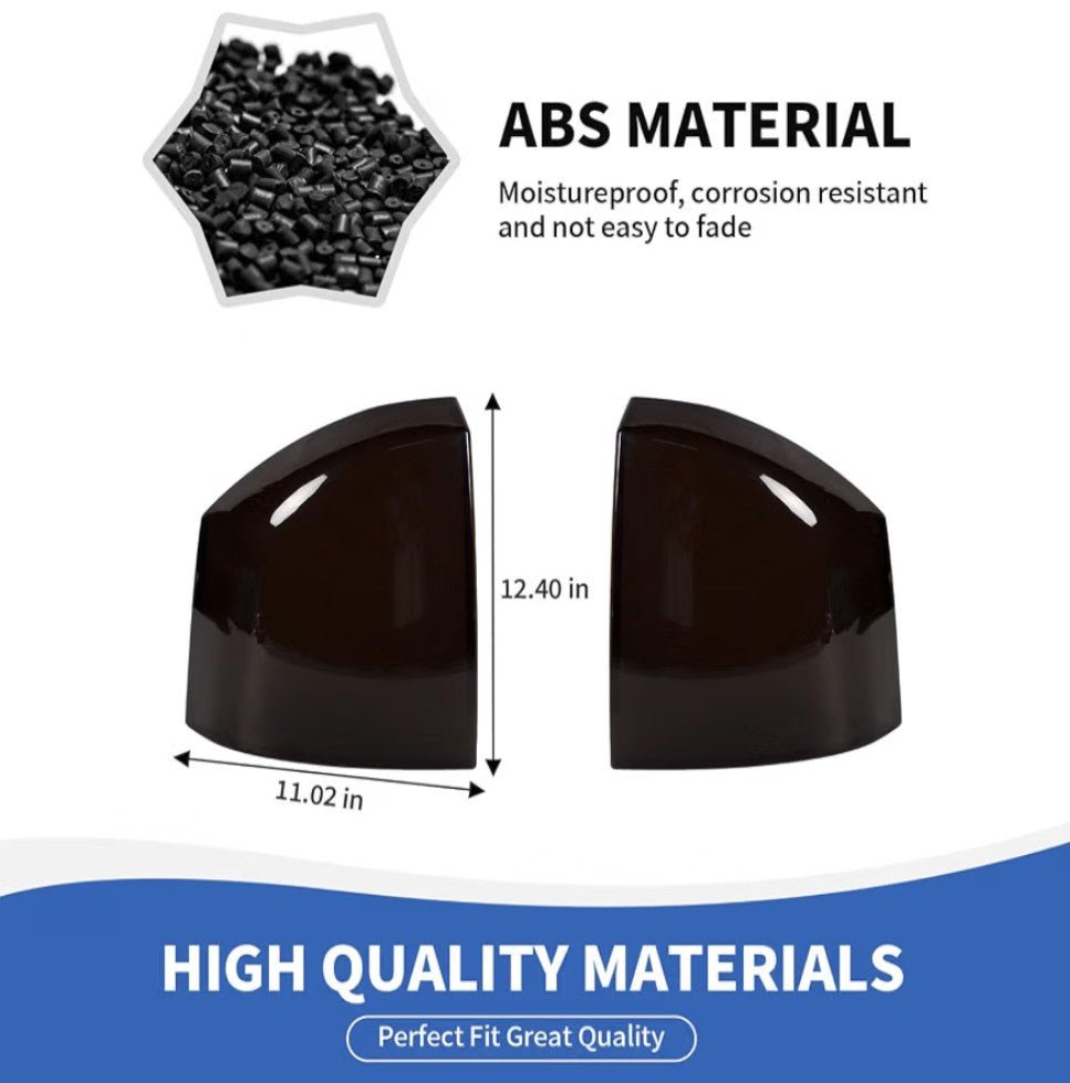 Tail Light Cover Guard Trim Bezels for Jeep Compass 2011-2016 – Smoked Black - Horizon Endless