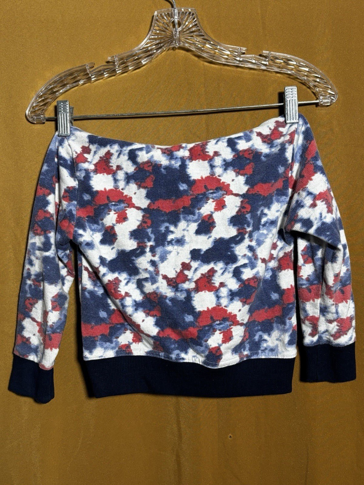 Tapout WWE Boys Youth Hoodie Size 4 Small Blue & Red Tie-Dye LS Pullover - Horizon Endless