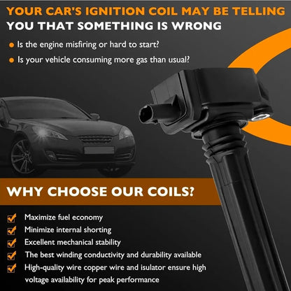 Jeep Cherokee Ignition Coil & Fiat 500X Spark Plug Set, Dodge Dart UF751 Pack - Horizon Endless