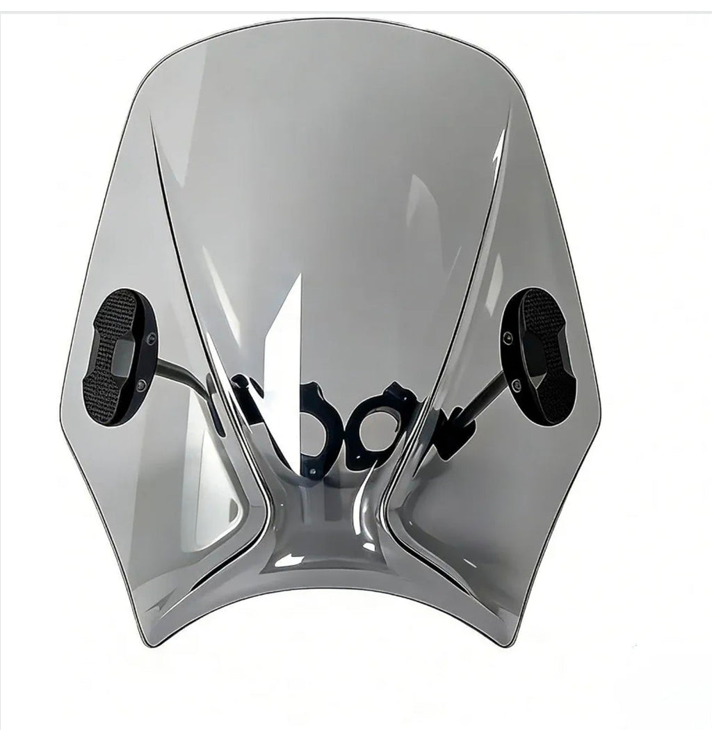 Universal Motorcycle Windshield for BMW Yamaha, Gray Windscreen Replacement - Horizon Endless