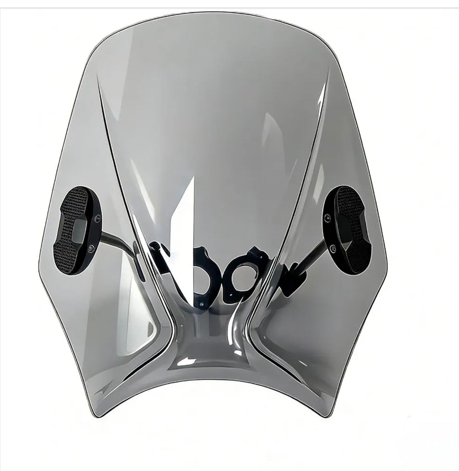 Universal Motorcycle Windshield for BMW Yamaha, Gray Windscreen Replacement - Horizon Endless
