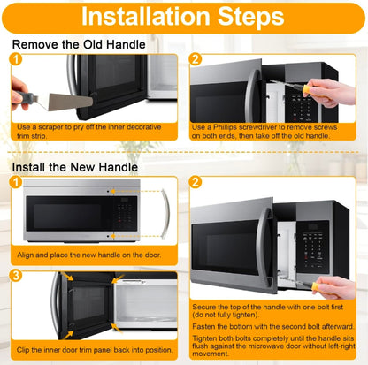 Samsung Microwave Handle Replacement, ME16A4021AS OEM Part for Easy Upgrade - Horizon Endless
