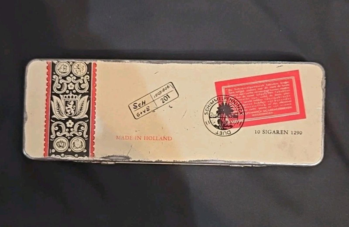 Vintage Schimmelpenninck Duet 10 Cigar Tobacco Tin - HOLLAND (Box F3) - Horizon Endless