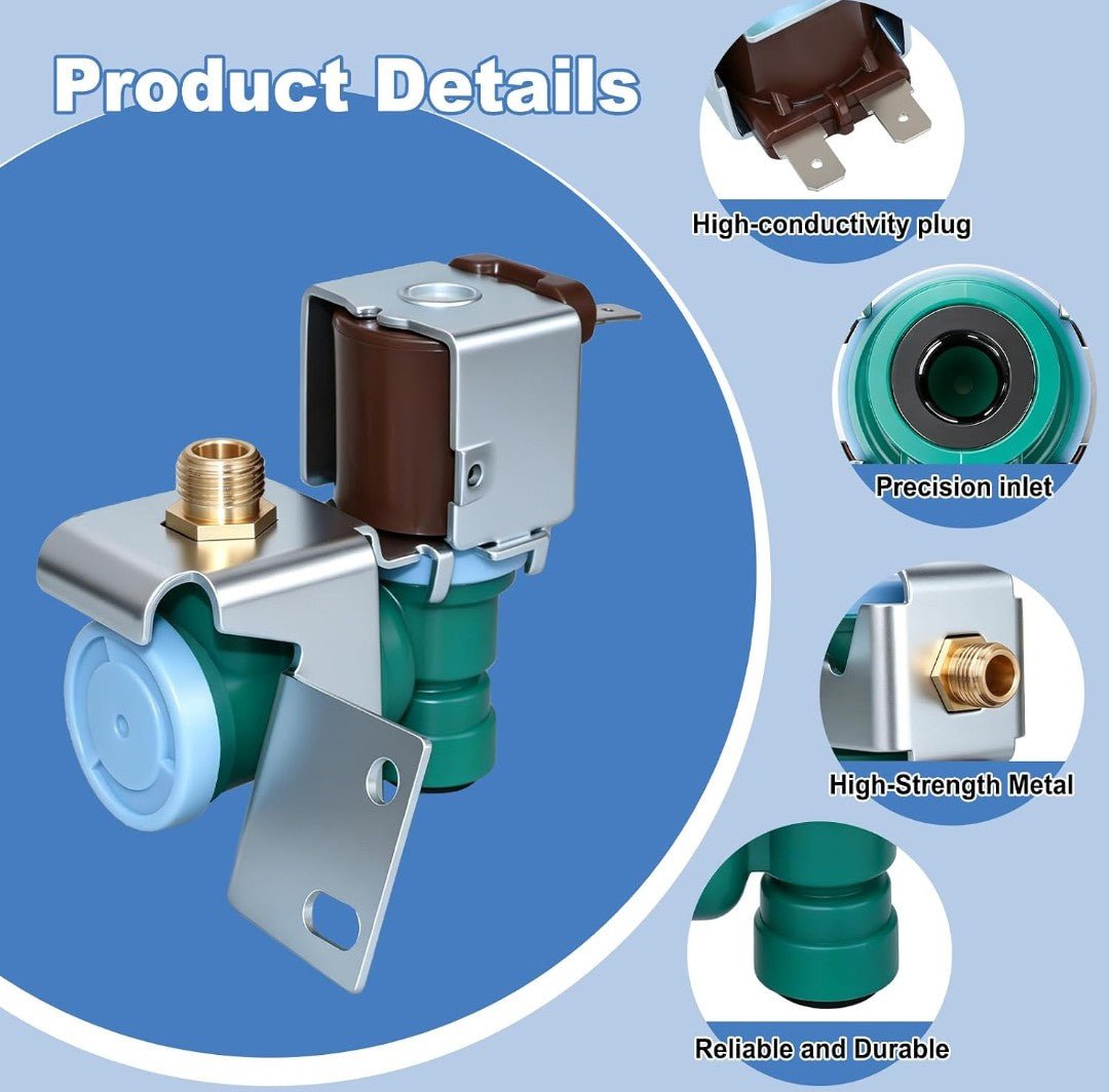 W10279909 W10498995 Refrigerator Ice Maker Water Inlet Valve for Whirlpool Maytag KitchenAid - Horizon Endless