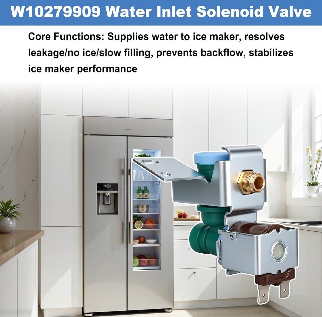 W10279909 W10498995 Refrigerator Ice Maker Water Inlet Valve for Whirlpool Maytag KitchenAid - Horizon Endless