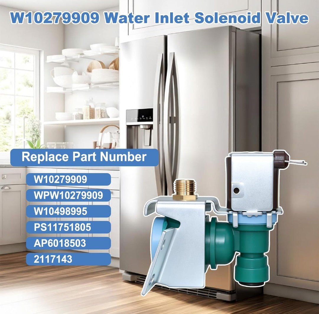 W10279909 W10498995 Refrigerator Ice Maker Water Inlet Valve for Whirlpool Maytag KitchenAid - Horizon Endless