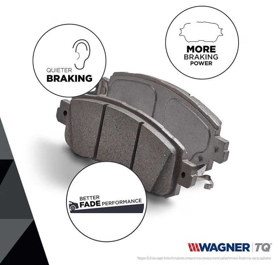 Wagner ThermoQuiet QC888A Ceramic Disc Brake Pad Set | Fits D10601NC0C 105.0888 - Horizon Endless