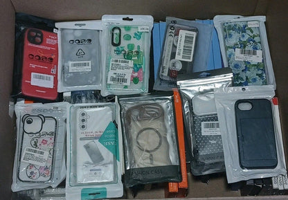 Wholesale Lot of phone cases & Screen Protectors iPhone Samsung Google 105 Total - Horizon Endless